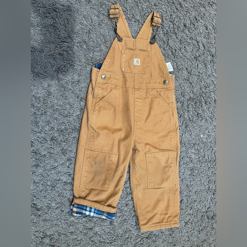 Carhartt flannel lined overalls